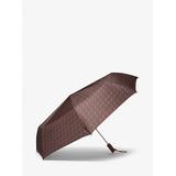 Michael Kors Empire Signature Logo Umbrella Brown One Size