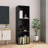 Latitude Run® Bookshelf Storage Shelf Wall Bookcase Standing Shelves Engineered Wood in Black, Size 44.9" H x 14.2" W x 11.8" D | Wayfair