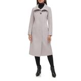 Kenneth Cole Women's Overcoats STONE - Stone Wool-Blend Longline Coat - Women