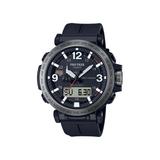 Casio Outdoor Pro Trek Solar Powered Triple Sensor Word Time Watches w/Biomas Plastic Case and Strap - Mens Black One Size PRW6611Y-1A