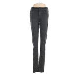 Citizens of Humanity Jeggings - Mid/Reg Rise Skinny Leg Boyfriend: Gray Bottoms - Women's Size 26 - Dark Wash