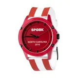 Spgbk Unisex Union Red And White Silicone Band Watch