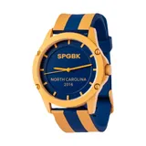 Spgbk Unisex Yard Blue And Yellow Silicone Band Watch