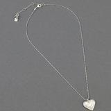 Lucky Brand Mother Of Pearl Heart Pendant - Women's Ladies Accessories Jewelry Necklace Pendants in Silver