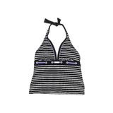 Nautica Swimsuit Top Black Print Halter Swimwear - Women's Size 12