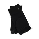 Polo Ralph Lauren Men's Wool Blend Convertible Gloves, Black