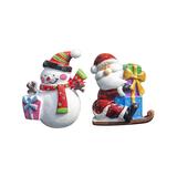 eDooFun Mix - White Snowman Scented Car Air Vent Clip - Set of Two