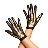 Gold Skeleton Gloves