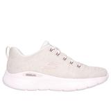 Skechers Women's GO RUN Lite - Pure Sneaker | Size 8.0 | Natural/Pink | Textile/Synthetic | Vegan | Machine Washable