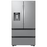 Samsung 30 cu. ft. Mega Capacity 4-Door French Door Refrigerator w/ Four Types of Ice, Stainless Steel in Gray, Size 70.0 H x 35.75 W x 36.25 D in