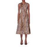 Leopard Print Stretch Cotton Dress