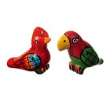 Songs with Friends,'Handmade Animal Themed Ceramic Ocarinas from Peru (2 Pieces)'