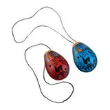 Love Harmony,'Pair of Handcrafted Ceramic Andean Ocarinas in Blue and Red'