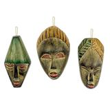 'Three Wise Men' (set of 3) - Handmade Wood Christmas Ornaments