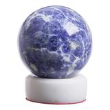 Sodalite sphere, 'Planet Earth'