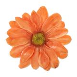 Let It Bloom in Tangerine,'Natural Aster Flower Brooch in Tangerine from Thailand'