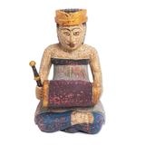 Kendang Beleganjur,'Balinese Albesia Wood Figurine with Music Motif'