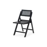 Bayou Breeze Amida Folding Dining Chair Wood in Black, Size 32.0 H x 18.5 W x 20.0 D in | Wayfair 98CF41F5416D49189E42612D510E61B0