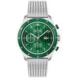 Neoheritage Stainless Steel Mesh Bracelet Watch 42mm - Green - Lacoste Watches