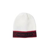 Boys Logo Wool Ribbed Knit Beanie