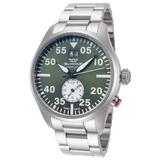 Glycine Airpilot Dual Time 44 Swiss Ronda GL852 Ronda 4210.B Caliber Men's Watch - 44mm Steel (GL0450)