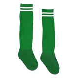 ASIS Girls' Socks green - Green & White Sport Stripe Socks
