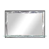 Gracie Oaks Yuvia Rectangle Wood Wall Mirror Wood in Brown, Size 32.5 H x 72.0 W x 7.25 D in | Wayfair 34495ADB18944598A1351D3CF177E063