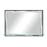 Gracie Oaks Yuvia Rectangle Wood Wall Mirror Wood in Brown, Size 32.5 H x 42.0 W x 7.25 D in | Wayfair 000F7FEA09DD4B108D28A89361177541