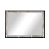 Gracie Oaks Yuvia Rectangle Wood Wall Mirror Wood in Brown, Size 32.5 H x 72.0 W x 7.25 D in | Wayfair C1963FDCD0C64575B9FF164910ACDB09