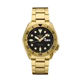 Seiko Men's 5 Sports Us Special Edition Gold Series Automatic Movement Yt Case And Bracelet Watch