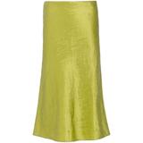 Satin Midi Skirt - Green - Prada Skirts
