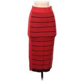 Sonia by Sonia Rykiel Casual Maxi Skirt Maxi: Red Stripes Bottoms - Women's Size Small
