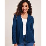 Blair Women's Knit Crepe Jacket - Blue - PL - Petite