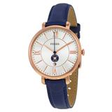 Women's Fossil Gold/Navy Houston Astros Jacqueline Leather Watch