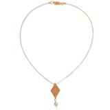 Chenteño Diamond,'Cultured Pearl Gold Plated Necklace'