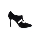 Sarah Flint Heels: Slip-on Stiletto Cocktail Black Print Shoes - Women's Size 41 - Pointed Toe