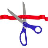 25" Ceremony Ribbon Cutting Scissors By Allures & Illusions Plastic | Wayfair GIANT-SCISS-BU
