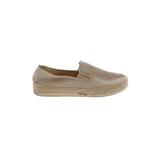 Esprit Flats: Slip On Platform Bohemian Tan Print Shoes - Women's Size 9 1/2 - Almond Toe