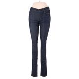 Citizens of Humanity Jeans - Mid/Reg Rise Skinny Leg Slim: Black Bottoms - Women's Size 28 - Dark Wash
