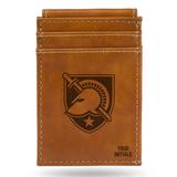 Brown Army Black Knights Personalized Front Pocket Wallet
