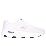 Skechers Women's GO RUN 7.0 - Driven Sneaker | Size 6.5 Wide | White/Black | Textile/Synthetic | Machine Washable