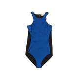 Stella McCartney One Piece Swimsuit: Blue Swimwear - Women's Size Medium