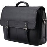 Samsonite Classic Leather Flapover Laptop Briefcase (Black) 126040-1041