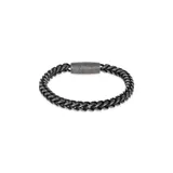 Belk & Co Men's Stainless Wheat Chain Bracelet With Antique Finish, 8.5 In