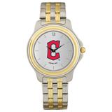 Men's Cleveland Guardians Silver Dial Two-Tone Wristwatch