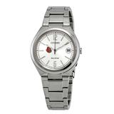Women's Citizen Watch Silver Cornell Big Red Eco-Drive Stainless Steel