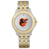 Men's Baltimore Orioles Silver Dial Two-Tone Wristwatch
