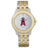 Men's Los Angeles Angels Silver Dial Two-Tone Wristwatch