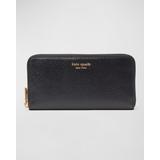 Morgan Zip Leather Continental Wallet