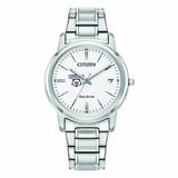Women's Citizen Watch Silver Nazareth University Golden Flyers Eco-Drive White Dial Stainless Steel